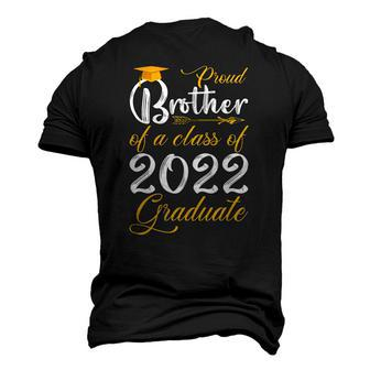 Proud Brother Of A Class Of 2022 Graduate Senior 22 Arrow Men's 3D T-Shirt Back Print | Mazezy