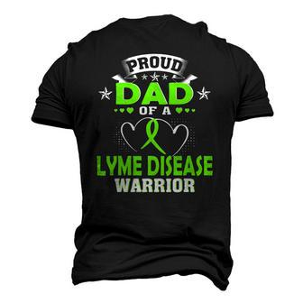 Proud Dad Of A Lyme Disease Warrior Men's 3D T-Shirt Back Print | Mazezy