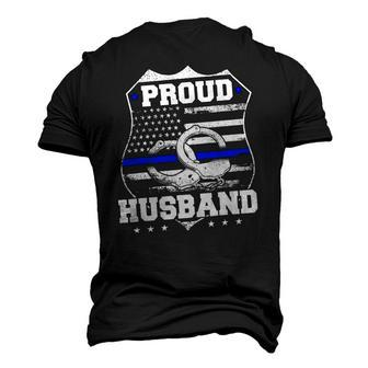 Proud Husband Of Police Officer Men's 3D T-Shirt Back Print | Mazezy