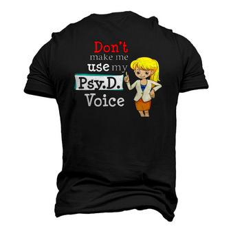 Psyd Student Psychologist Psychology Major Men's 3D T-Shirt Back Print | Mazezy