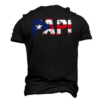 Puerto Rico Papi Flag Puerto Rican Boricuas Men's 3D T-Shirt Back Print | Mazezy