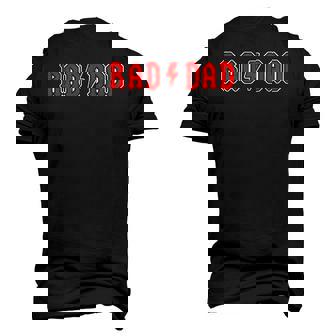 Mens Rad Dad Cool Vintage Rock And Roll Fathers Day Papa Men's 3D T-Shirt Back Print | Mazezy