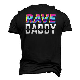 Rave Daddy Techno Dad Men's 3D T-Shirt Back Print | Mazezy