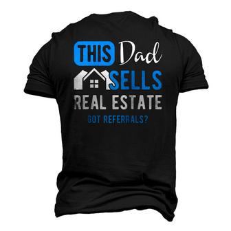 Real Estate Agent Men Dad Realtor Raglan Baseball Men's 3D T-Shirt Back Print | Mazezy