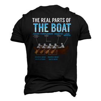 The Real Parts Of The Boat Rowing Men's 3D T-Shirt Back Print | Mazezy