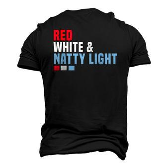 Red White And Natty-Light 4Th Of July Men's 3D T-Shirt Back Print | Mazezy