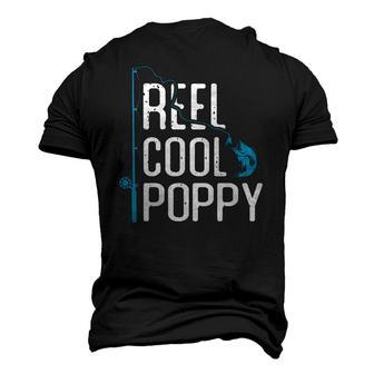 Reel Cool Poppy Fishing Fathers Day Fisherman Poppy Men's 3D T-Shirt Back Print | Mazezy