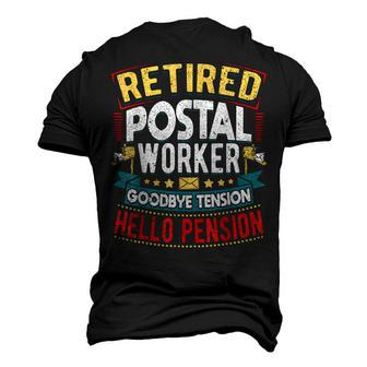 Retired Postal Worker Mailman Retirement V3 Men's 3D T-shirt Back Print - Seseable