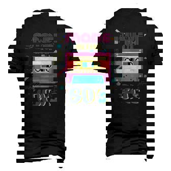 Retro Dance Party Disco Birthday Made In 80S Cassette Tape Men's 3D T-shirt Back Print - Seseable
