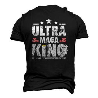 Retro Great Ultra Maga King Trump Biden Political Ultra Mega Proud Men's 3D T-Shirt Back Print | Mazezy