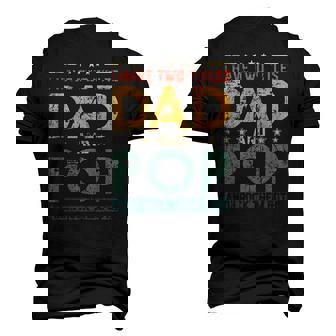 Mens Retro I Have Two Titles Dad And Pop Fathers Day Men's 3D T-Shirt Back Print | Mazezy