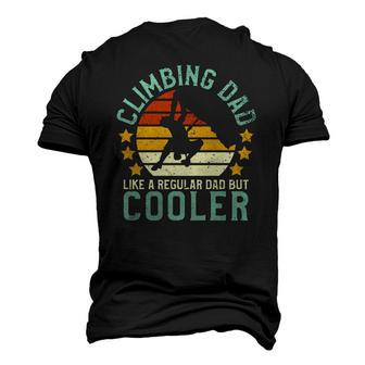 Rock Climbing Dad Mountain Climber Fathers Day Men's 3D T-Shirt Back Print | Mazezy