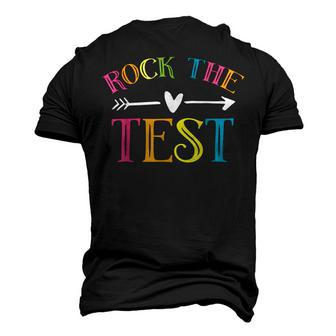 Rock The Test Funny Teacher Test Day Testing Day Student Men's 3D Print Graphic Crewneck Short Sleeve T-shirt - Monsterry DE
