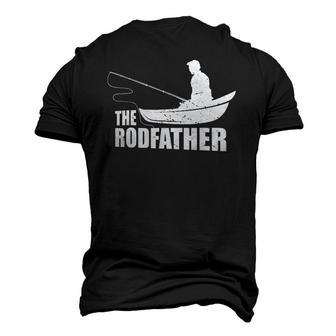 The Rodfather Nature Lover And Fisher Men's 3D T-Shirt Back Print | Mazezy