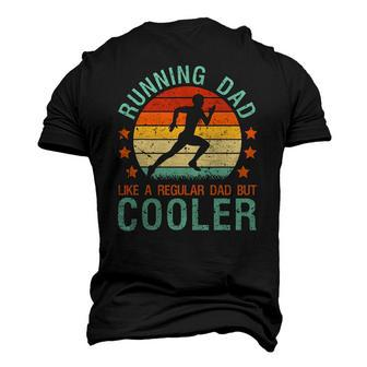 Running Dad Marathon Runner Jogger Fathers Day Men's 3D T-Shirt Back Print | Mazezy