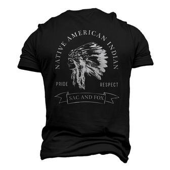 Sac And Fox Tribe Native American Indian Pride Respect Darke Men's 3D T-Shirt Back Print | Mazezy