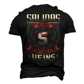 Salinas Blood Run Through My Veins Name V3 Men's 3D T-shirt Back Print - Seseable