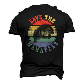 Save The Manatees Manatee Lover Zookeeper Marine Biologist Men's 3D T-Shirt Back Print | Mazezy