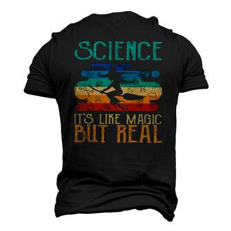 Science Its Like Magic But Real Vintage Retro Men's 3D T-Shirt Back Print | Mazezy