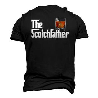 Mens The Scotchfather Scotch Father Dad Fathers Day Drinking Men's 3D T-Shirt Back Print | Mazezy