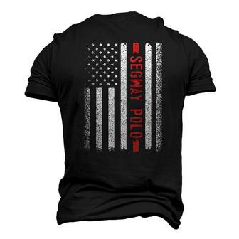 Segway Polo American Flag 4Th Of July Men's 3D T-Shirt Back Print | Mazezy