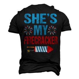 Shes My Firecracker His And Hers 4Th July Couples Men's 3D T-shirt Back Print - Seseable
