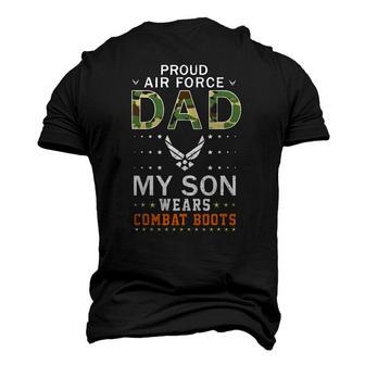 Mens My Son Wear Combat Boots-Proud Air Force Dad Camouflage Army Men's 3D T-Shirt Back Print | Mazezy