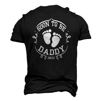 Mens Soon To Be Daddy 2022 Fathers Day First Time Dad Pregnancy Men's 3D T-Shirt Back Print | Mazezy