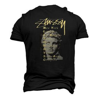 Statue Pigment Dyed World Tour Men's 3D T-Shirt Back Print | Mazezy