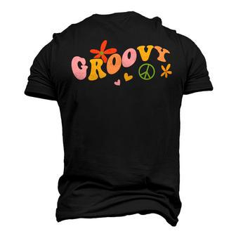 Stay Groovy Hippie V3 Men's 3D T-shirt Back Print - Seseable
