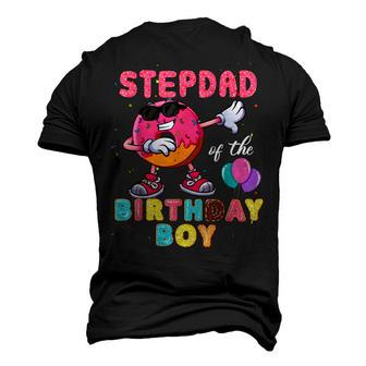 Stepdad Of The Birthday Boy Donut Dab Birthday Men's 3D T-shirt Back Print - Seseable