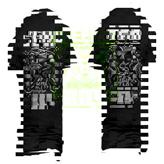 Mens Stepdad Of The Birthday Boy Matching Family Video Game Party V2 Men's 3D T-shirt Back Print - Seseable
