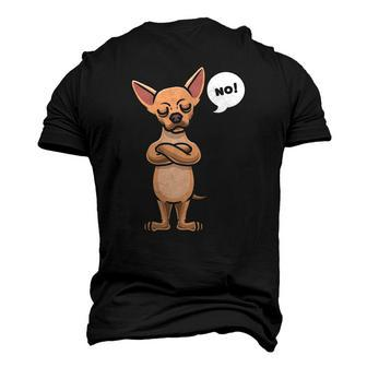 Stubborn Chihuahua Dog Lover Men's 3D T-Shirt Back Print | Mazezy