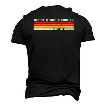 Supply Chain Manager Job Title Birthday Worker Idea Men's 3D T-Shirt Back Print | Mazezy