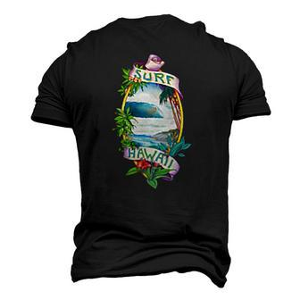 Surf Hawaii Classic Real Vintage Retro 70S Surf Men's 3D T-Shirt Back Print | Mazezy