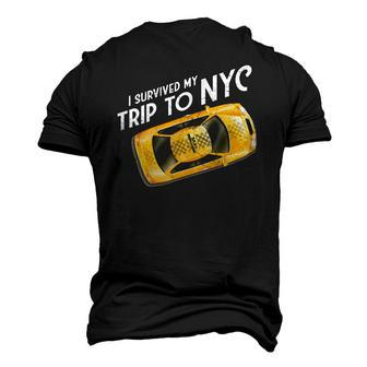 I Survived My Trip To Nyc New York City Taxi Cab Tee Men's 3D T-Shirt Back Print | Mazezy
