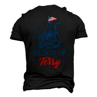 Back Up Terry 4Th Of July American Flag Wheelchair American T-Shirt Men's 3D T-shirt Back Print - Seseable