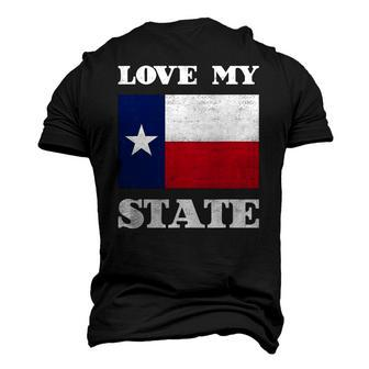 Texas State Flag Saying For A Pride Texan Loving Texas Men's 3D T-Shirt Back Print | Mazezy