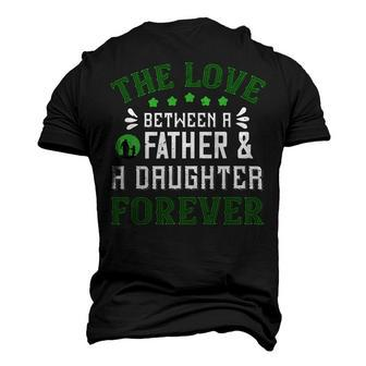 The Love Between Father & Adoughter Papa T-Shirt Fathers Day Gift Men's 3D Print Graphic Crewneck Short Sleeve T-shirt - Monsterry