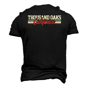 Thousand Oaks California Vintage Retro Men's 3D T-Shirt Back Print | Mazezy