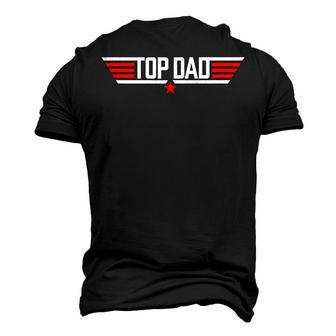 Top Dad 80S Father Air Humor Movie Gun Fathers Day Men's 3D T-Shirt Back Print