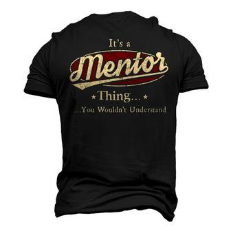 Mentor Shirt Personalized Name T Shirt Name Print T Shirts Shirts With Name Mentor Men's 3D T-shirt Back Print - Seseable