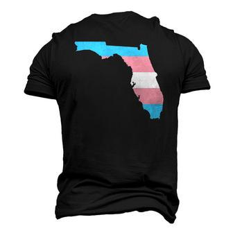 Trans Flag Florida Lgbt Pride Support Men's 3D T-Shirt Back Print | Mazezy