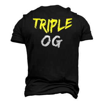Triple Og Popular Hip Hop Urban Quote Original Gangster Men's 3D Print Graphic Crewneck Short Sleeve T-shirt