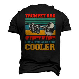 Trumpet Dad Definition Happy Fathers Day Trumpet Player Men's 3D T-Shirt Back Print | Mazezy
