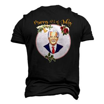 Ugly Christmas Vintage Joe Biden Merry 4Th Of July Men's 3D T-Shirt Back Print | Mazezy
