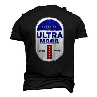 Ultra Maga 4Th Of July Raglan Baseball Tee Men's 3D T-Shirt Back Print | Mazezy