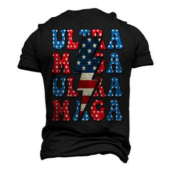 Ultra Maga Shirt Us Flag Tee Usa Proud American Ultra Mega Men's 3D Print Graphic Crewneck Short Sleeve T-shirt - Monsterry