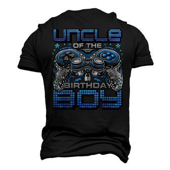 Uncle Of The Birthday Boy Video Gamer Birthday Party Family Men's 3D T-shirt Back Print - Seseable
