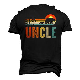 Mens Uncle Man Myth Legend Vintage Men Retro Classic Uncle Men's 3D T-Shirt Back Print | Mazezy